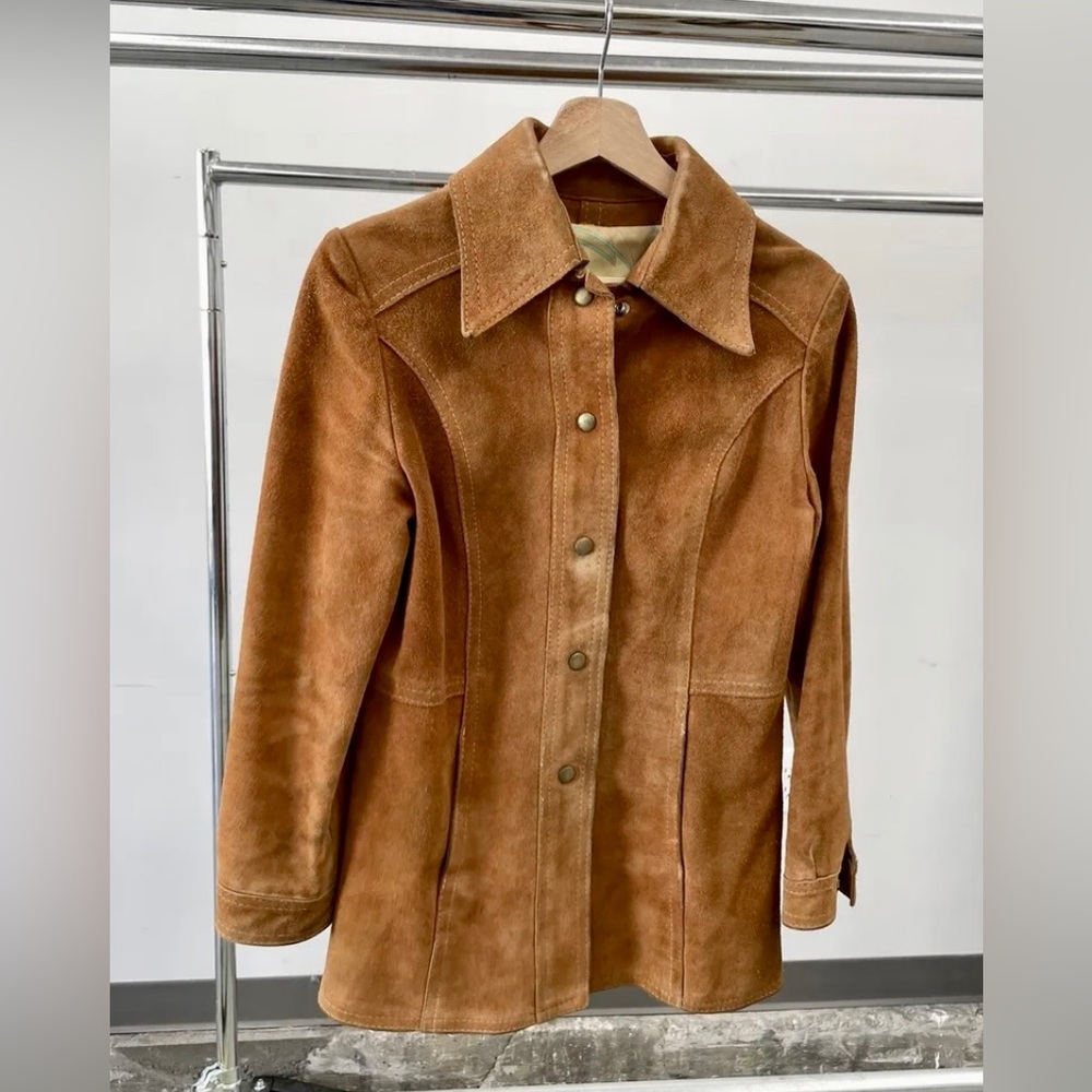 Insanely cool Y2K vintage suede jacket coat